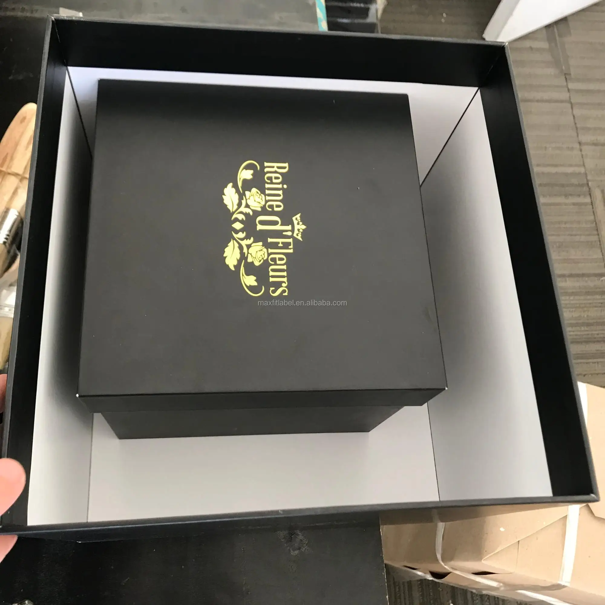 rectangular cardboard gift boxes glossy lamination paper custom