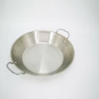 range handle Chinese Spanish Seafood High Quality Paella Pan stainless steel wok
