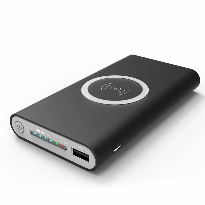 Qi Wireless Charger Portable OEM Wireless Power Bank 10000mAh 2.1A Powerbank Quick battery charger, Black;white;gray
Qi Wireless Charger Portable OEM Wireless Power Bank 10000mAh 2.1A Powerbank Quick battery charger, Black;white;gray