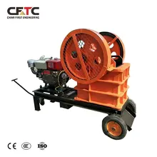 Hot sale mini diesel engine stone crusher pe 200 x 350 jaw crusher for rock crushing plant australia