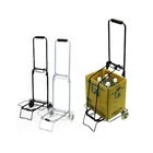 Easy Carry Two Wheeled Folding Airport Luggage Cart
