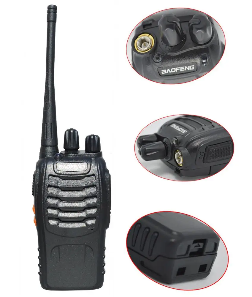 

Cheapest radios baofeng bf888s Portable Radio 100% Original 5W UHF 400-470MHz wireless tour guide system BF-888S, Black baofeng bf 888s