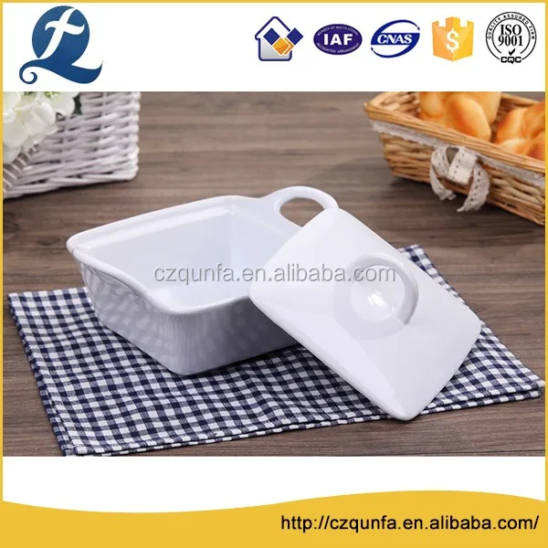 Certification guarantee food grade ceramic bakeware baking trays