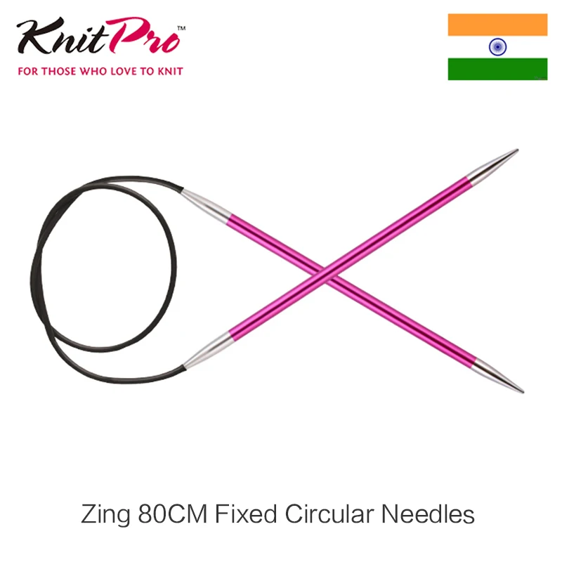 

knitpro zing 80cm fixed circular knitting needles