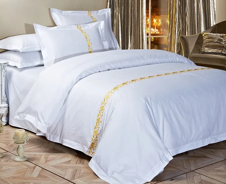 White Cotton Embroidery Quilt Cover Hotel Duvet Cover Buy White