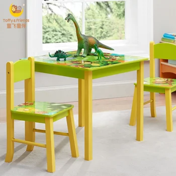kids dinosaur table and chairs