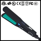 korean genie wide Tourmaline ceramic Ionic 450F LCD bedazzled fat iron hair straightener