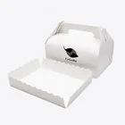 Custom made paper bakery cake cookies packing box cheese cake box