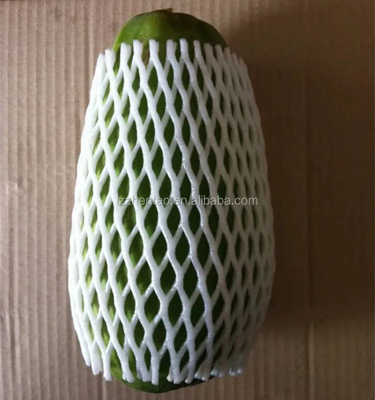 Environmentally Friendly Packaging Colorful Fruit Foam Net For Mango papaya Export Packing