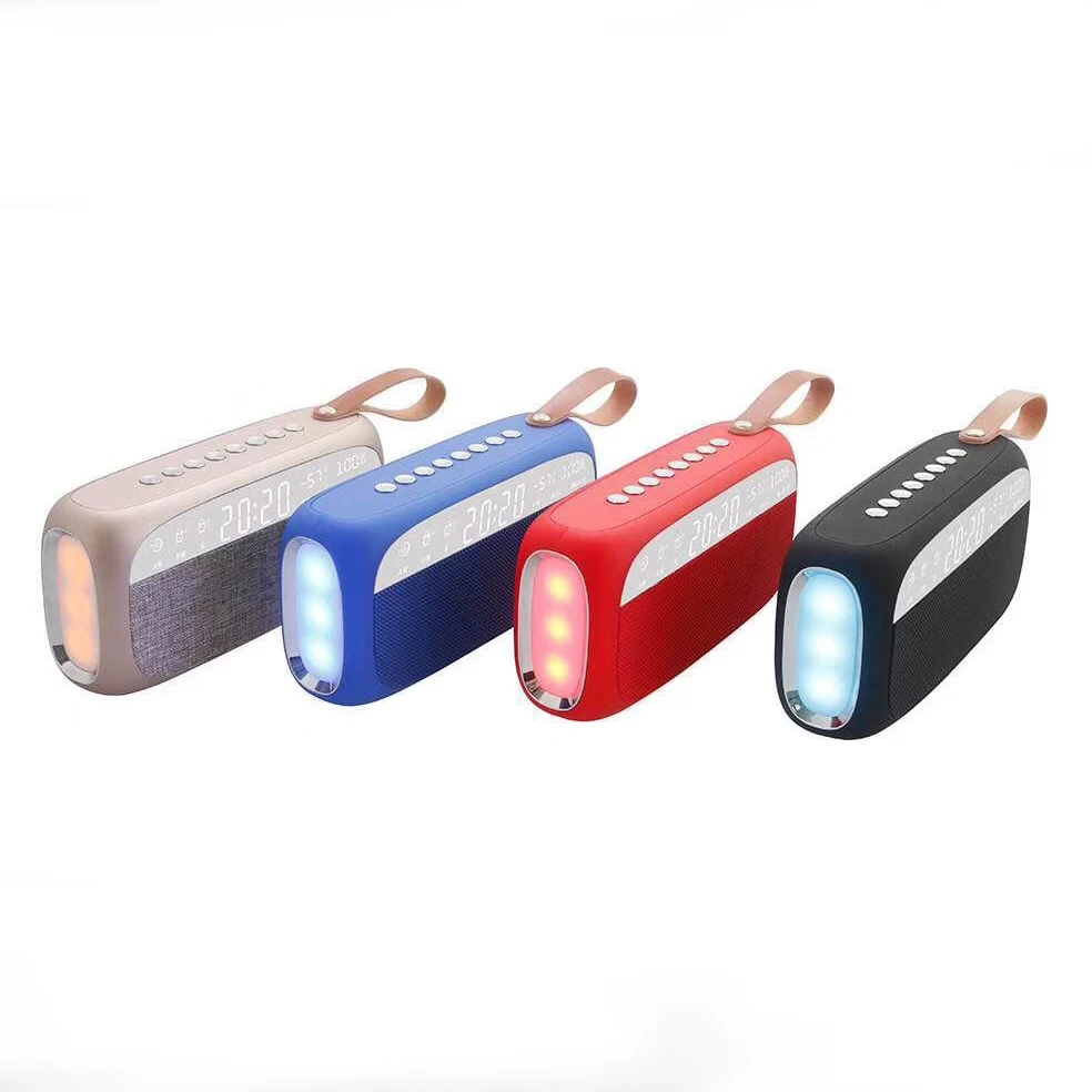 HY-28 mini alarm clock bluetooth speaker with led light - ANKUX.COM