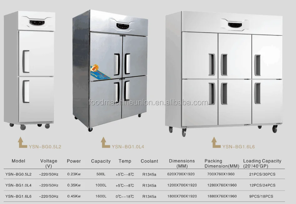 Stainless Steel 4 Doors Refrigerator Price