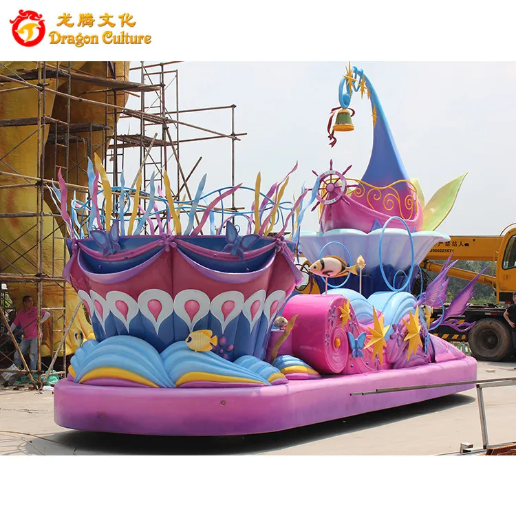 Personalizado Parque de Atracciones desfile decoraciones fibra de vidrio flotador grande historieta Flotador para carnaval