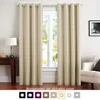 Factory Directly supply solid curtain in 100% polyester black out fabric
