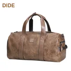 DIDE Fashion High Quality Handmade OEM Leather Men Duffle Travel Bag