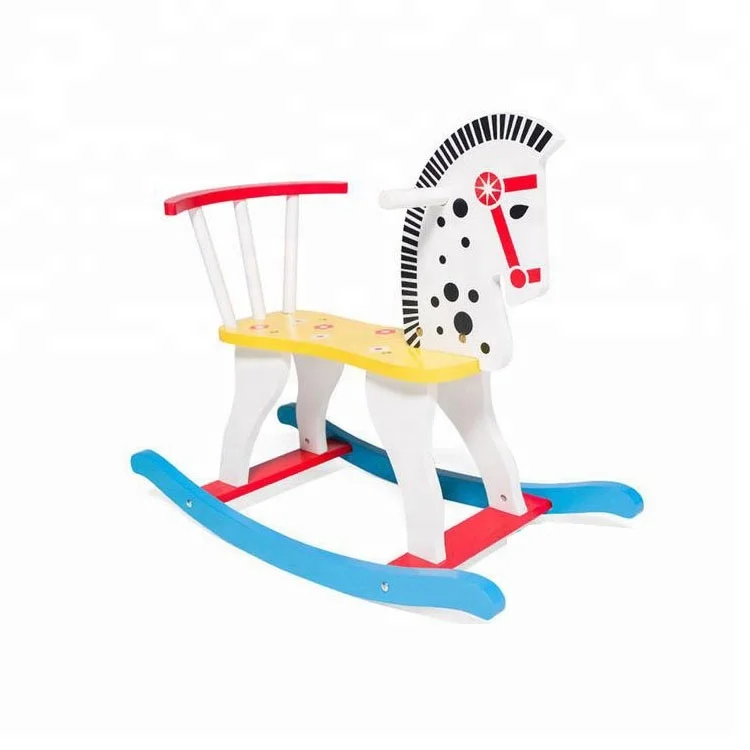 2017 детская деревянная лошадка-качалка для продажи, дети деревянные игрушечная лошадь-качалка