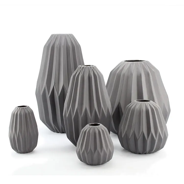 Garden Decoration Black Color Clay Decorative Large Ceramic Floor