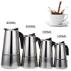 Stainless steel Espresso Coffee Maker For 1/2/3/6/9/12 Cup Stove Top Moka Pot