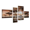 The Newest Abstract Wall Decorative African Landscape Deer Art Oil Painting On Canvas