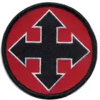 2018 Best Selling Arrow Design Custom Logo Sew On/ Iron On Embroidery Patches