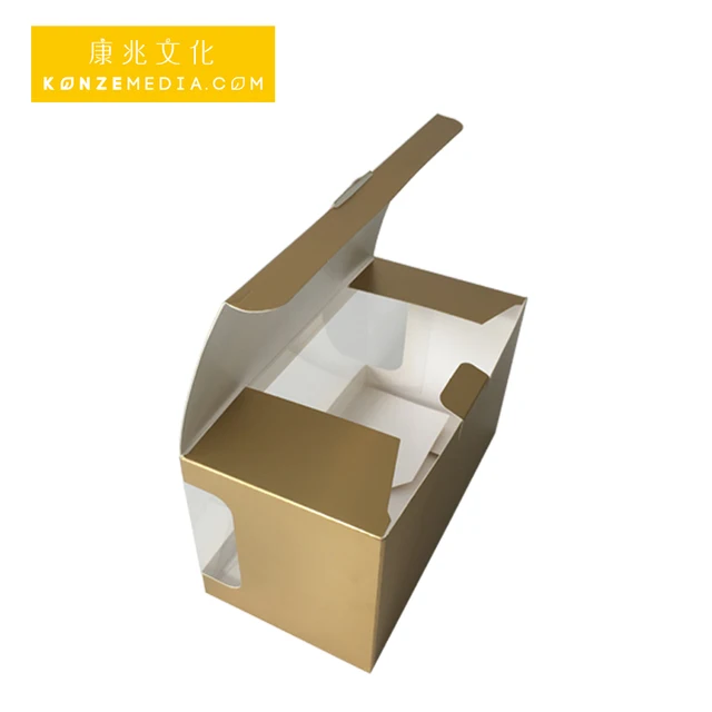 free templates paper gift box packaging with clear pvc window