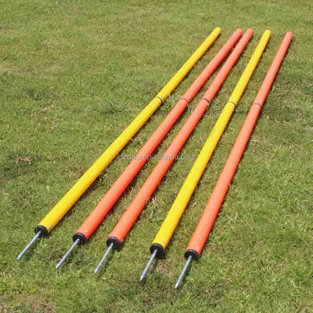 Adjustable Folding Plastic Pole Agility Training Soccer Equipment