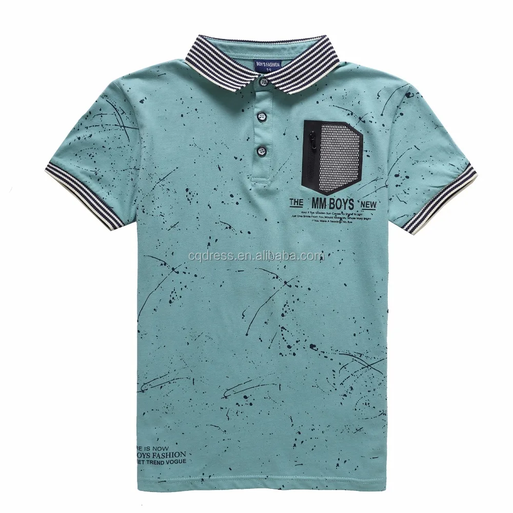 wholesale latest trend casual cotton kids boys polo shirt for children