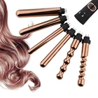 Curling Iron 5 in 1 Hair Curler Curling Wands Set Interchangeable Ceramic Removable Barrels Hair Curling Iron