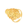 Xuping imitation jewellery hot sale hollow design 24k gold plated ring dubai brass alloy ring golden ring for women