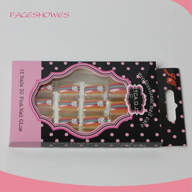 abs artificial fake nails full cover different styles of acrylic