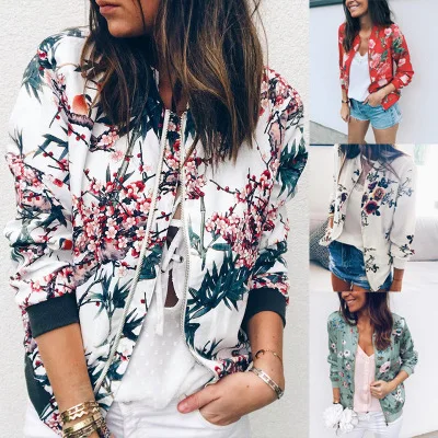 New Autumn Jackets Autumn Retro Floral Zipper Up Basic Jacket For Women Casual Coat Winter Outwear
New Autumn Jackets Autumn Retro Floral Zipper Up Basic Jacket For Women Casual Coat Winter Outwear