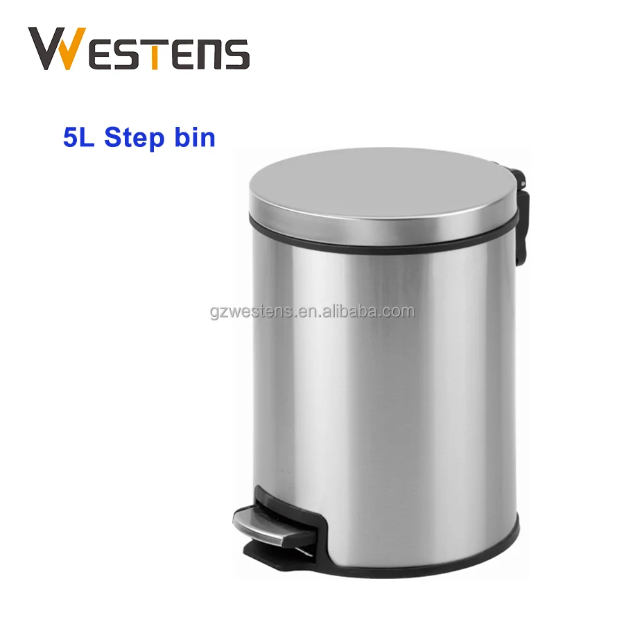 wholesale stainless pedal bin