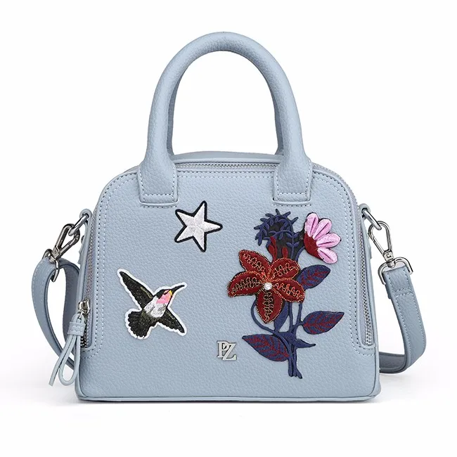 M7000 guangzhou factory summer embroider flower PU leather lady handbag women tote bag 2020, Various color available
M7000 guangzhou factory summer embroider flower PU leather lady handbag women tote bag 2020, Various color available
