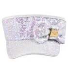 Latest fashion Sequin Bowknot Women Girl Sun Protected sports visor hats