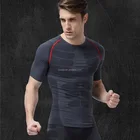 wholesale 2016 Summer short sleeves men's compression garments for base layer workout running gym sportswear