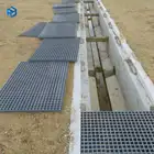 frp plastic floor malla de fibra de vidrio grating plastic drainage grate frp trench cover