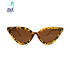 2019 Custom Leopard Sun Glasses Metal Frame Ladies Party Cat Eye Sunglasses