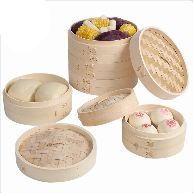 Wholesale Chinese Cheap Multi-function Dumplings Fish Rice Steamer Steam Pot Bamboo Steamer Basket With Lid
Wholesale Chinese Cheap Multi-function Dumplings Fish Rice Steamer Steam Pot Bamboo Steamer Basket With Lid