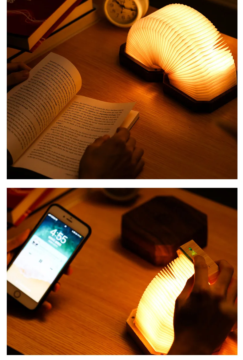 Led Bluetooth Book Light Speaker USB Charging Wireless Portable Audio Player for Mobile Phone Tablet and Computer - ANKUX.COM