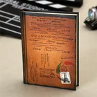 hardcover journal leather cover education text hard cover book/books