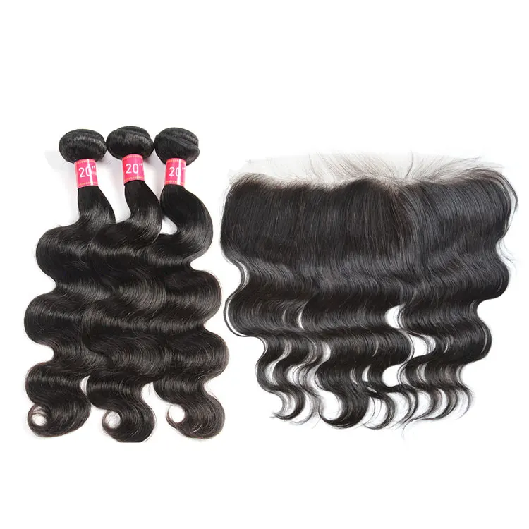 Cuticle Aligned Hair Bundles Wholesale Body Wave Human Hair 3 Bundles With Lace Frontal Curly 
Cuticle Aligned Hair Bundles Wholesale Body Wave Human Hair 3 Bundles With Lace Frontal Curly