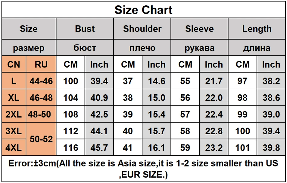 1133 size table
