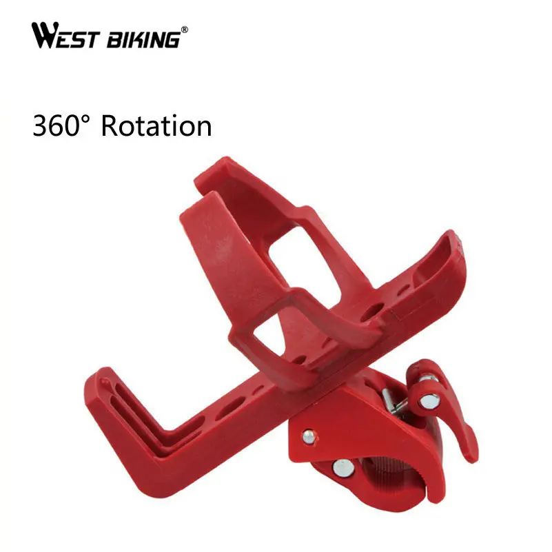 

WEST BIKING Quick Release Bicycle Water Bottle Cage Bicicleta Ciclismo Bike Kettle Stand Support Mountain Bike Water Bottle Cage, White red