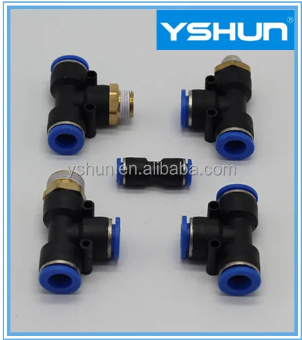 Yshun工場熱い販売peユニオンティー空気圧継手、チューブ継手、パイプ継手-管継手問屋・仕入れ・卸・卸売り