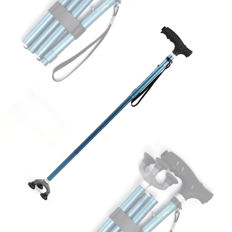 Tri-Based 5 Section Foldable Aluminum Walking Cane With Led Flashlight For Elderly Old, Customized
Tri-Based 5 Section Foldable Aluminum Walking Cane With Led Flashlight For Elderly Old, Customized