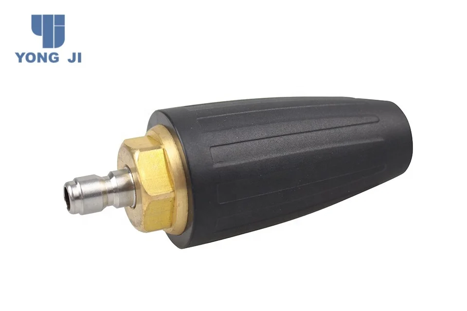 1/4 quick plug 4000psi pressure washer turbo nozzle black