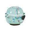 Ceramic Stackable Teapot and Cup in One Set for Travel Tea Set with Gift Bag packing
