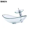 Countertop Transparent Glass Water Basin Bathroom Ware