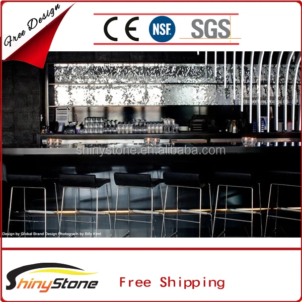 glossyblack,blackpink black glossy finish solid surface bar counters and stools