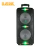 Laix DP-A10 Chinese Factory Dual 8" Speaker with Led Flashing Light Home Theater Portable Speaker System Audio Speakers with Mic