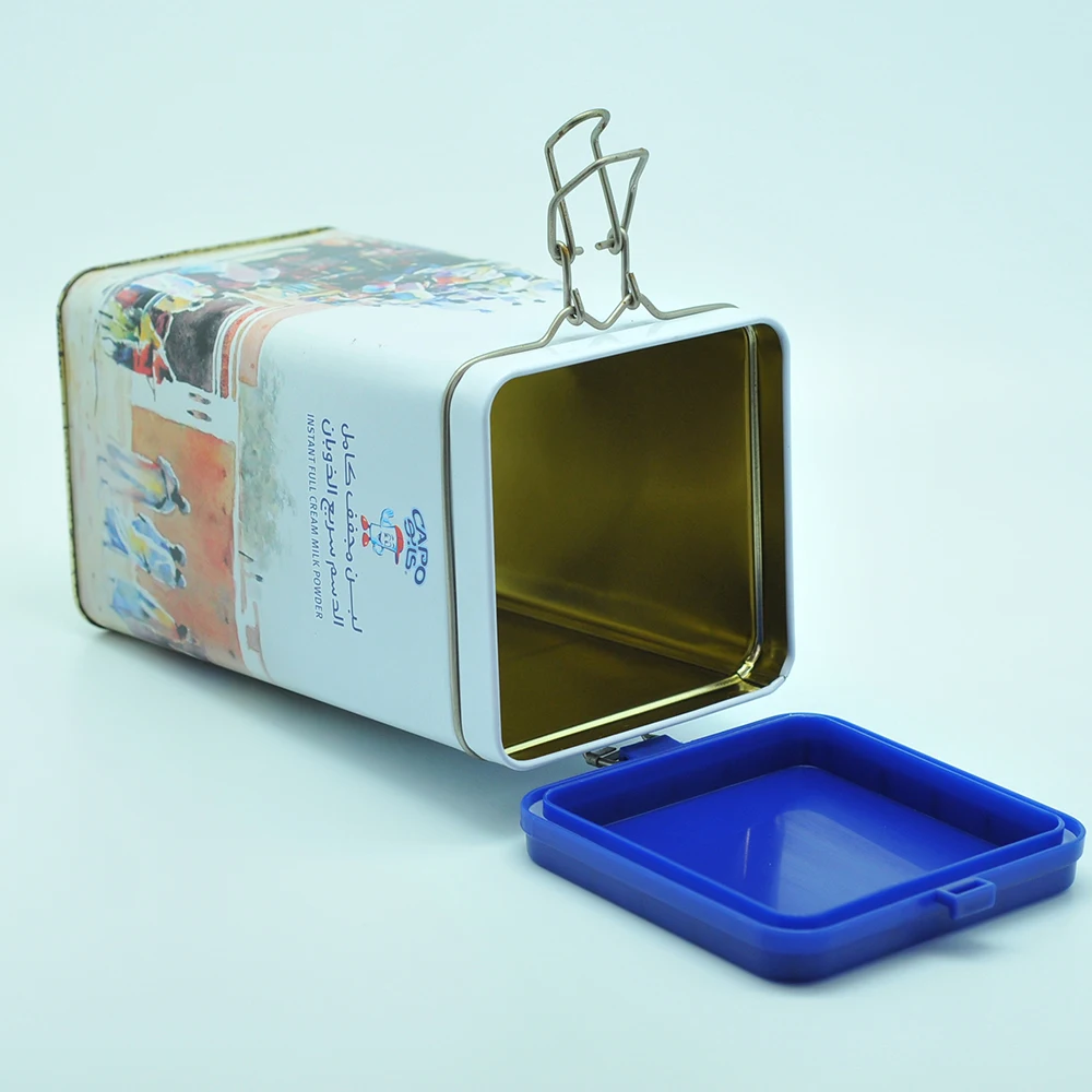 high quality recycled tea packaging tin box with